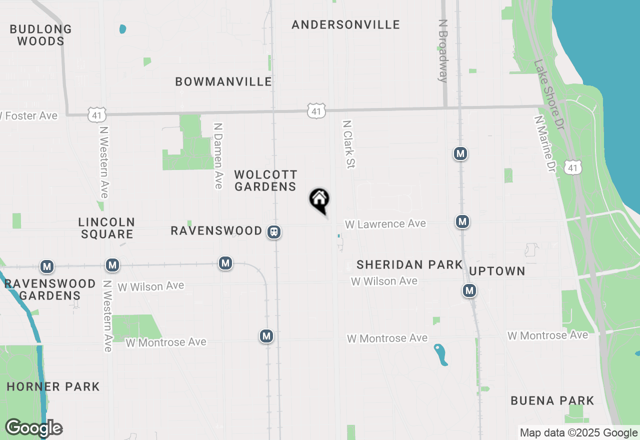 Map of 4807 N Paulina Street #2, Chicago, IL 60640