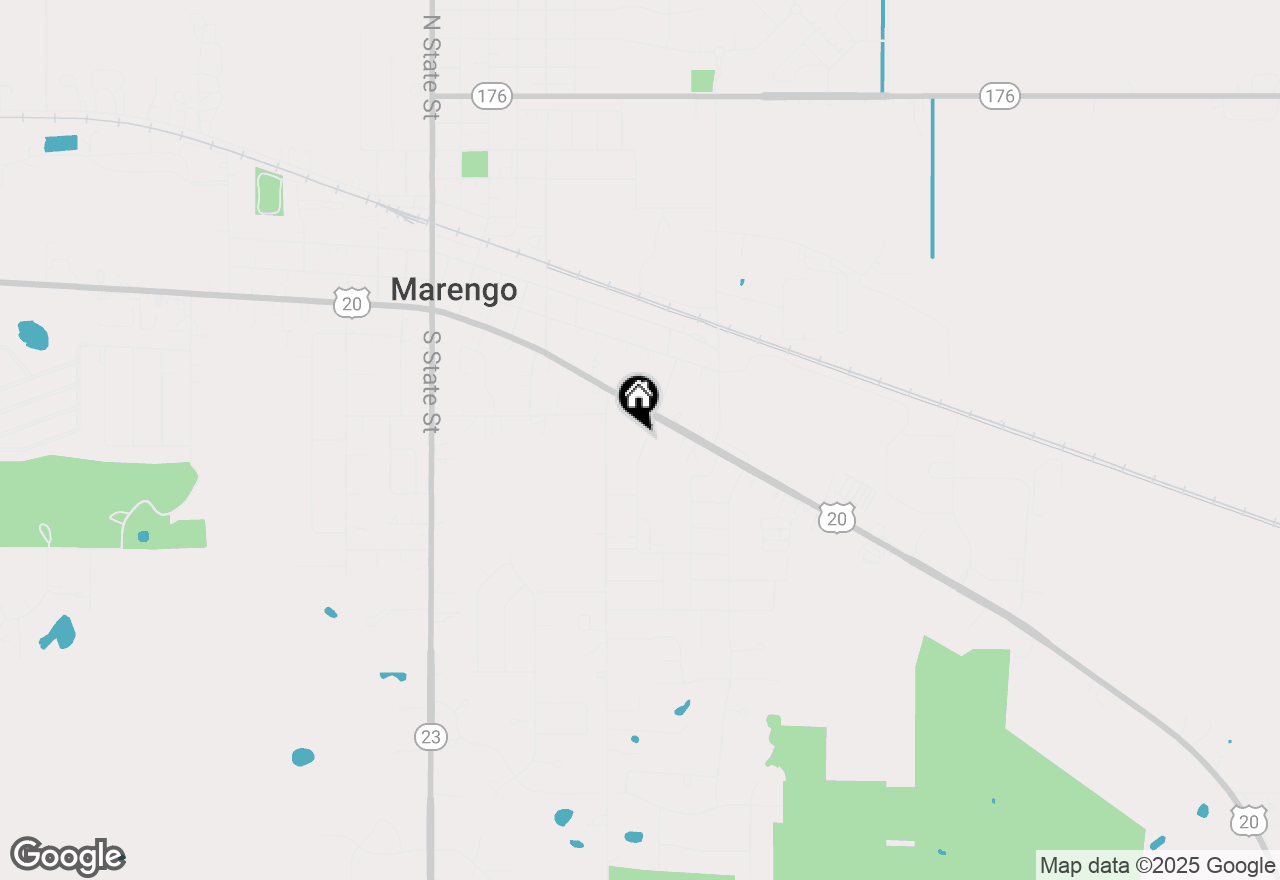 Map of 328 Locust Street, Marengo, IL 60152