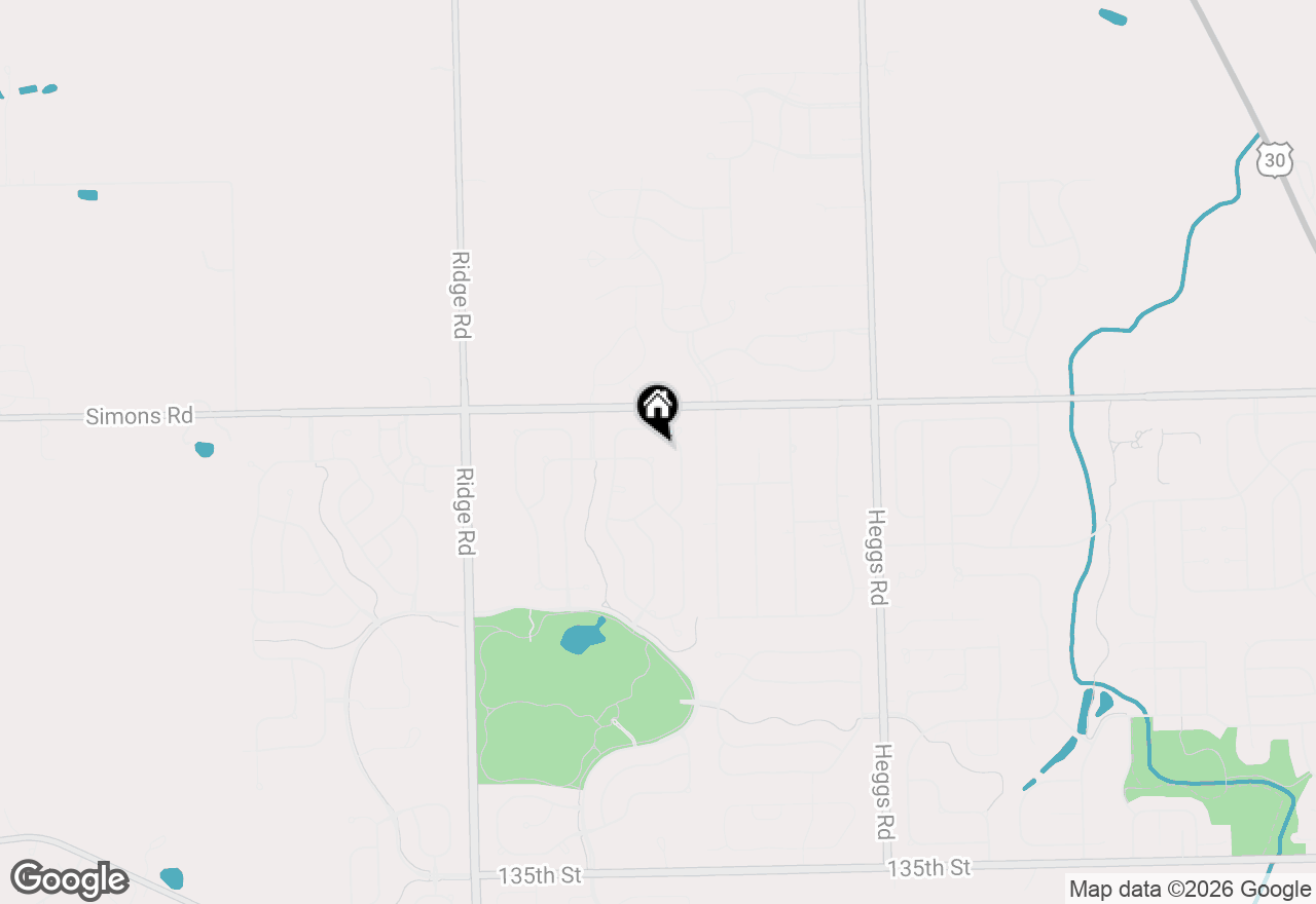 Map of 26513 Silverleaf Drive, Plainfield, IL 60585