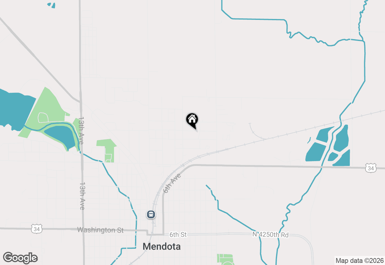 Map of 209 16th Street, Mendota, IL 61342