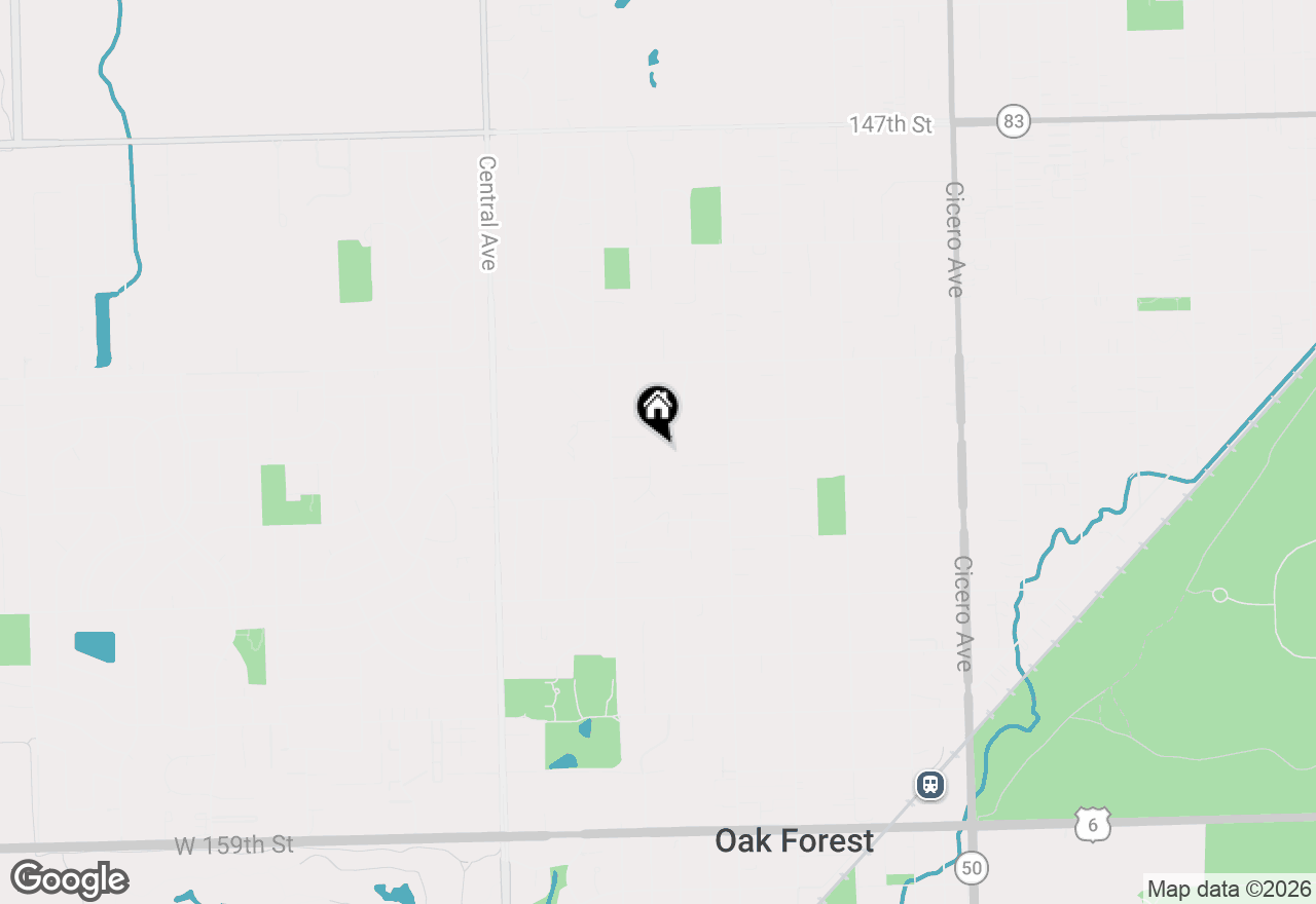Map of 5340 Crescent Lane #A, Oak Forest, IL 60452