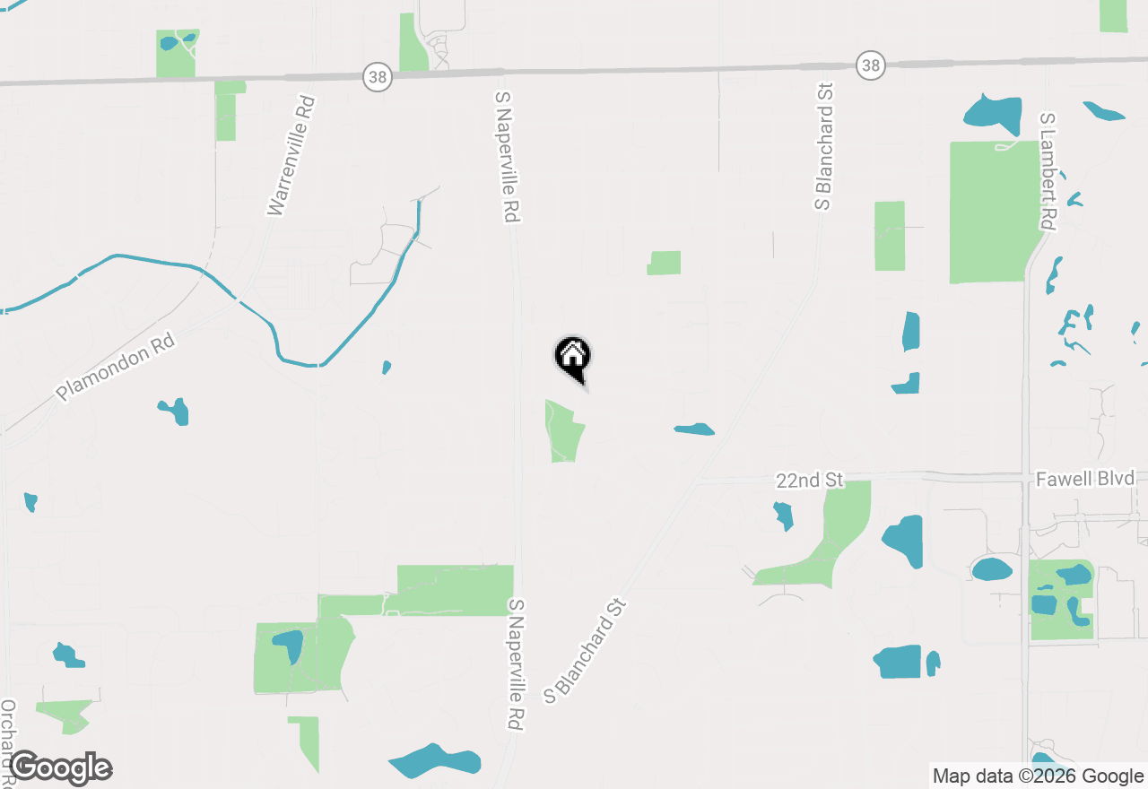 Map of 1542 Castlewood Drive, Wheaton, IL 60189