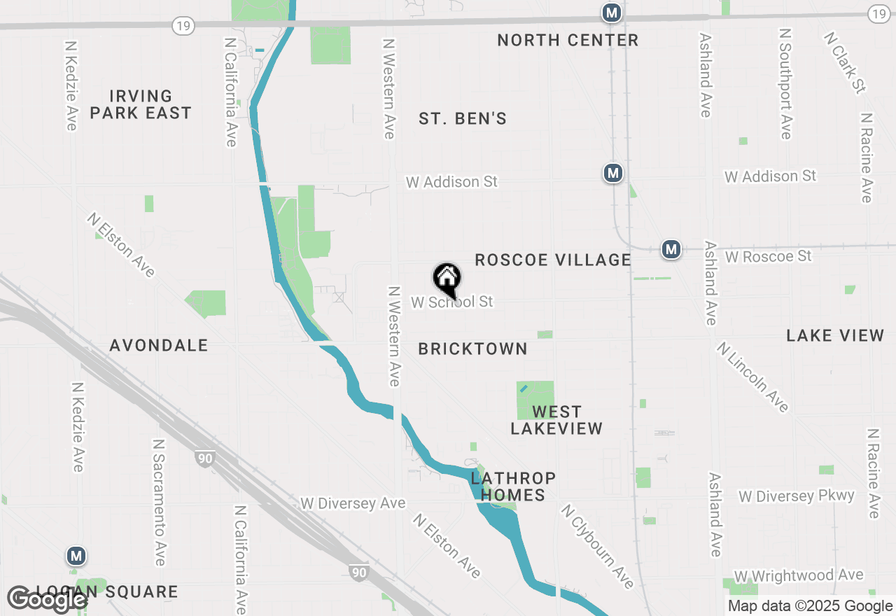 Map of 2241 W School Street, Chicago, IL 60618