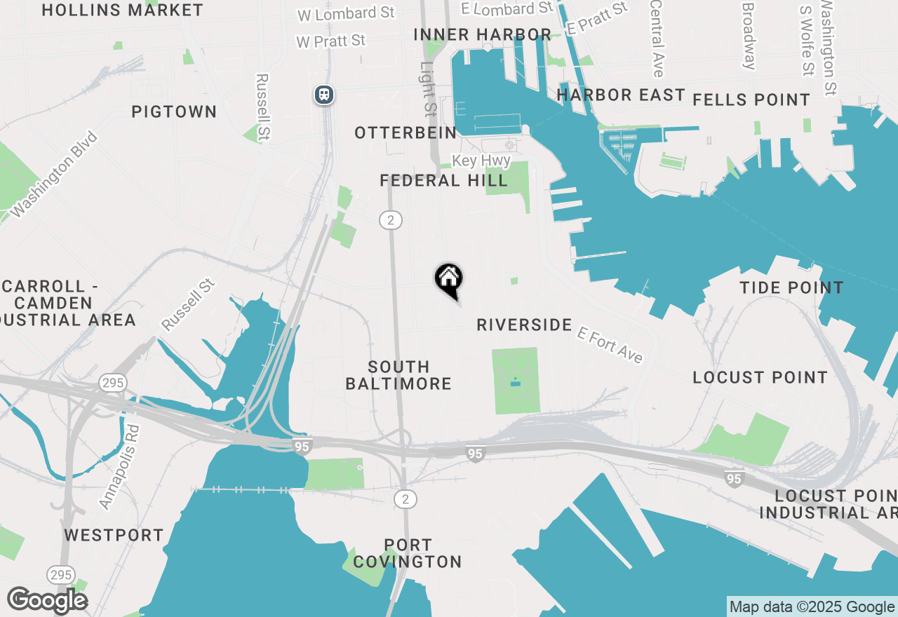 Map of 1420 Light Street #3F, Baltimore, MD 21230