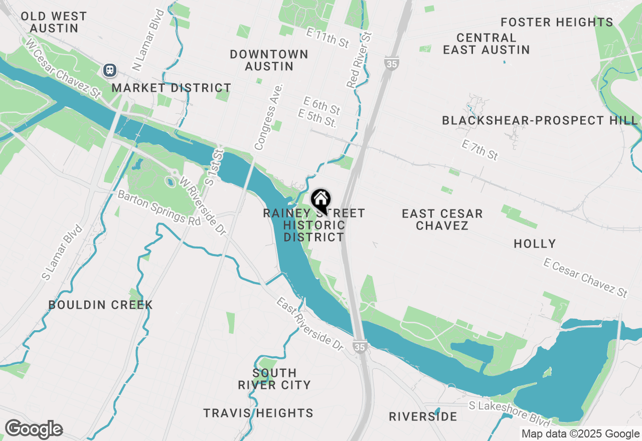 Map of 70 Rainey St #2803, Austin, TX 78701