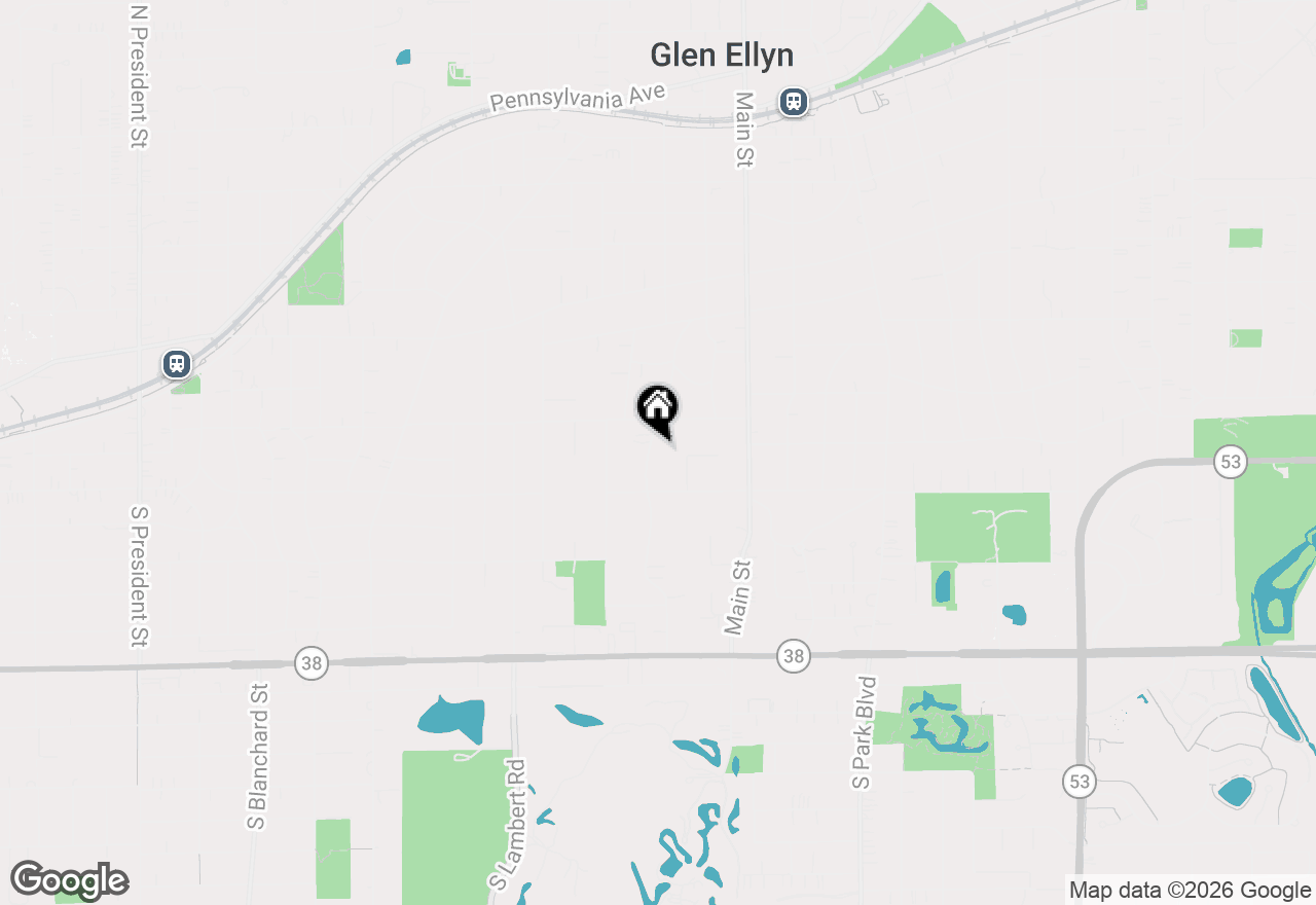 Map of (Address confidential), Glen Ellyn, Illinois 60137