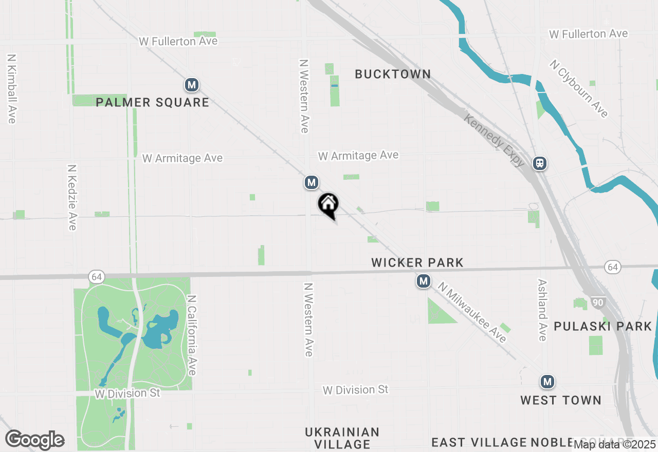 Map of 2333 W Saint Paul Avenue #307, Chicago, IL 60647