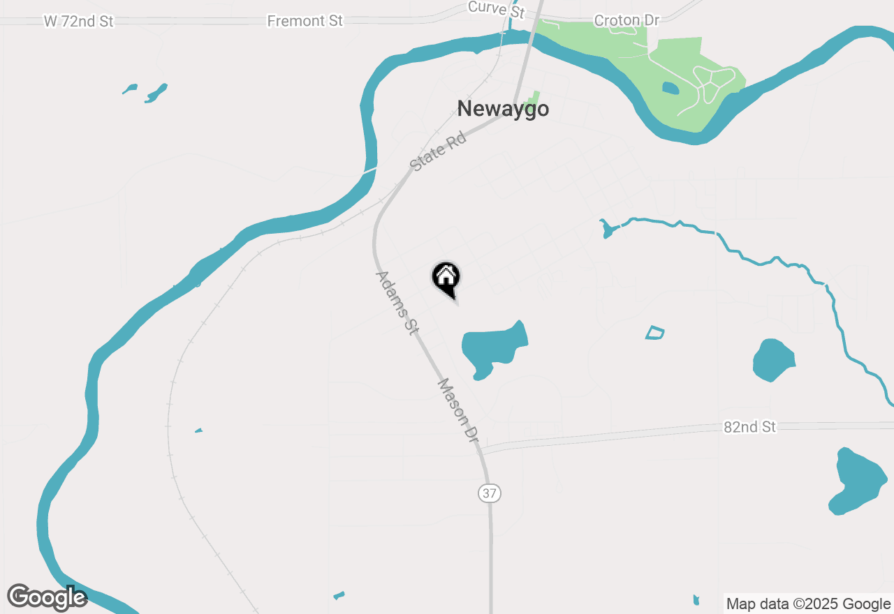 Map of 368 W Barton Street, Newaygo, MI 49337