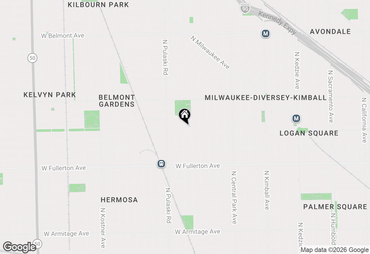 Map of 2617 N Springfield Avenue, Chicago, IL 60647