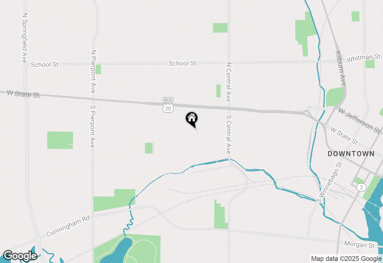 Map of 325 Webster Avenue, Rockford, IL 61102