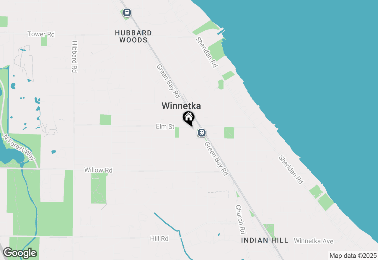 Map of 806 Elm Street, Winnetka, IL 60093