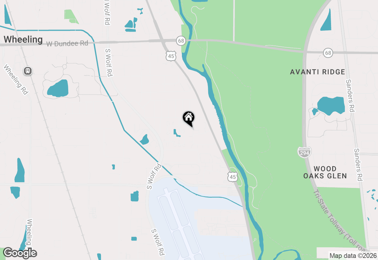 Map of 462 Prestwick Lane, Wheeling, IL 60090