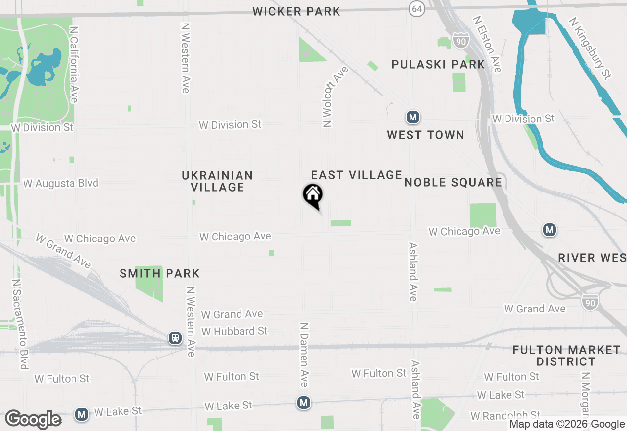 Map of 842 N Winchester Avenue #1, Chicago, IL 60622