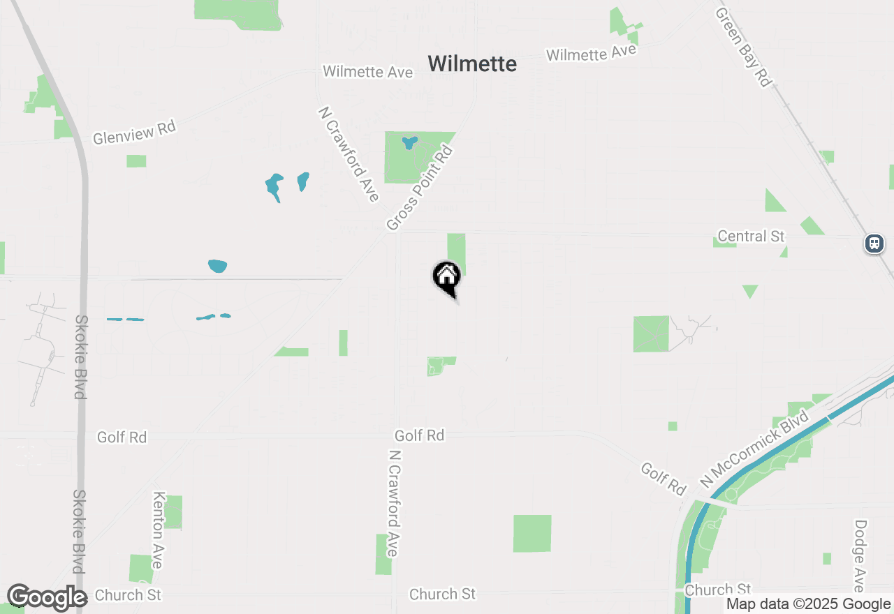 Map of 2433 Cowper Avenue, Evanston, IL 60201