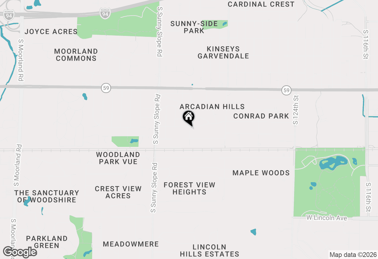 Map of 13601 W Prospect Dr, New Berlin, WI 53151