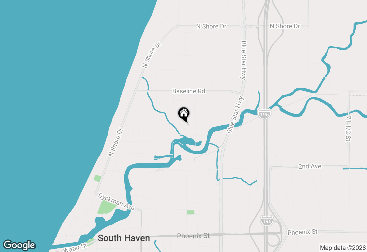 Map of 619 Meadow Drive, South Haven, MI 49090