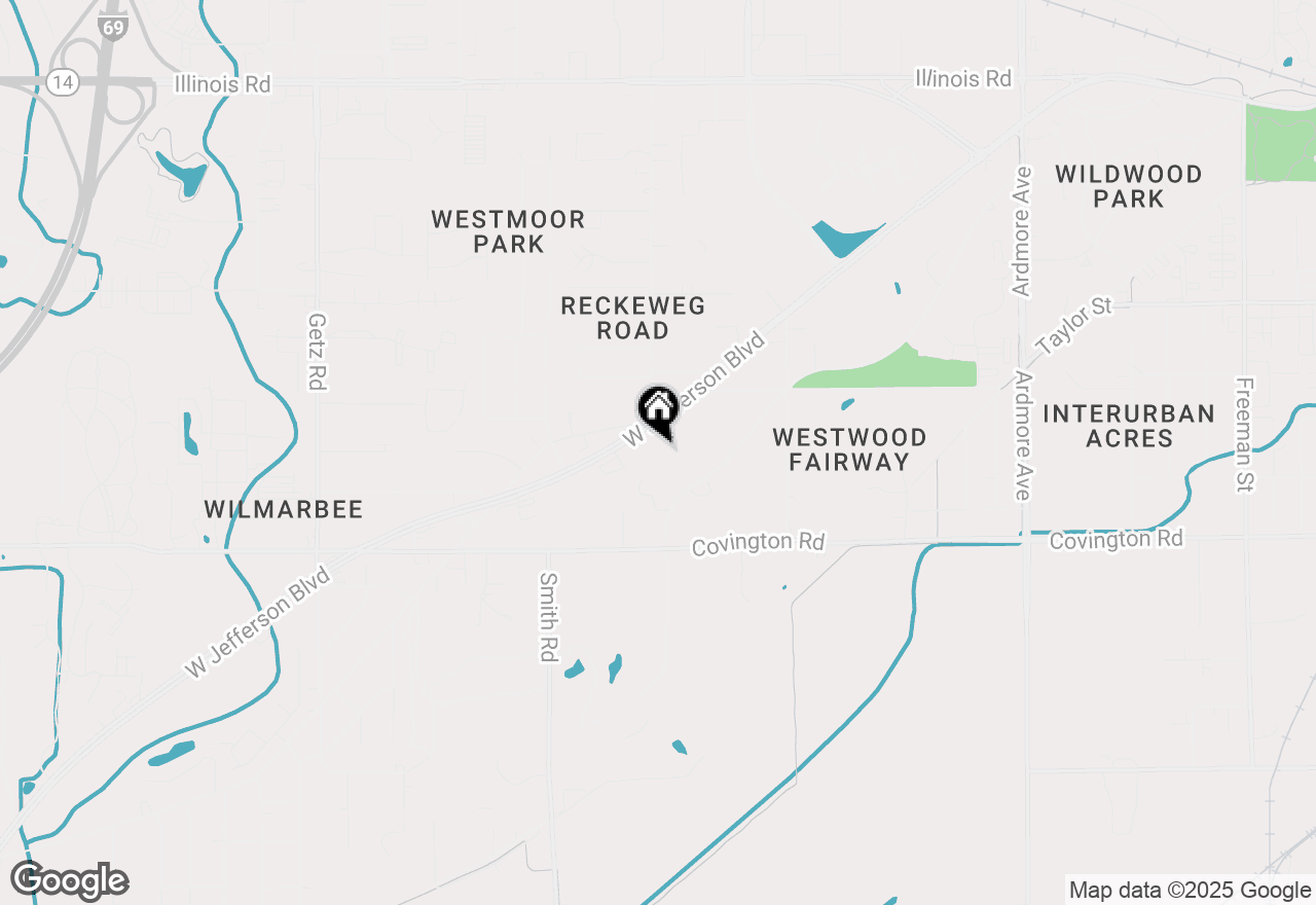 Map of 4901 W Jefferson Boulevard, Fort Wayne, IN 46804