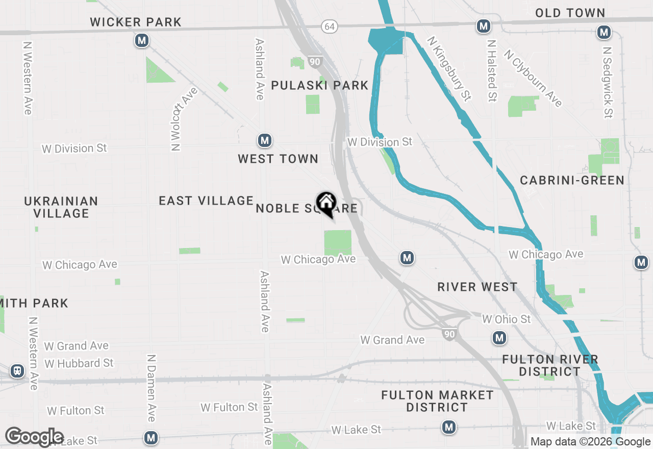 Map of 1340 W Chestnut Street #401, Chicago, IL 60642