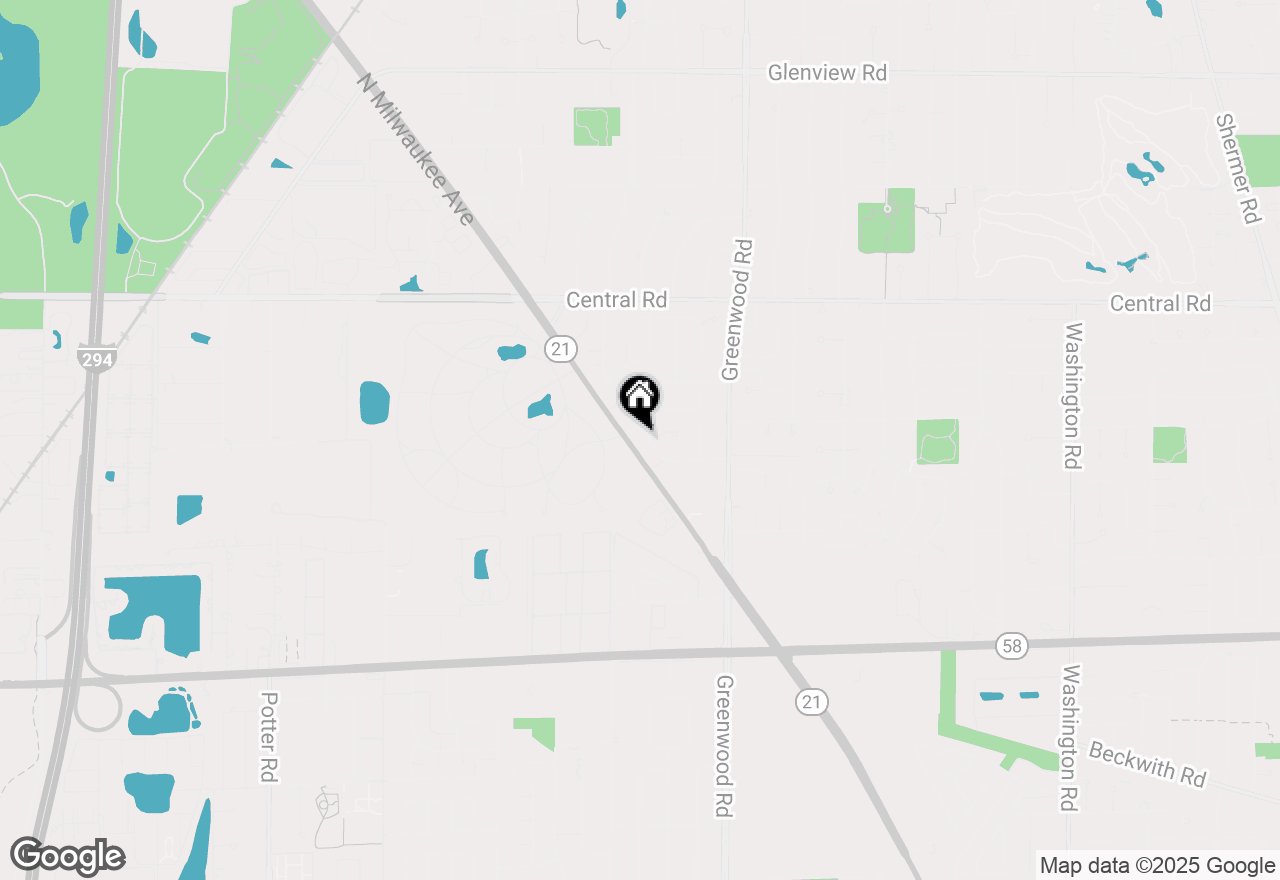 Map of 336 Cherry Lane, Glenview, IL 60025