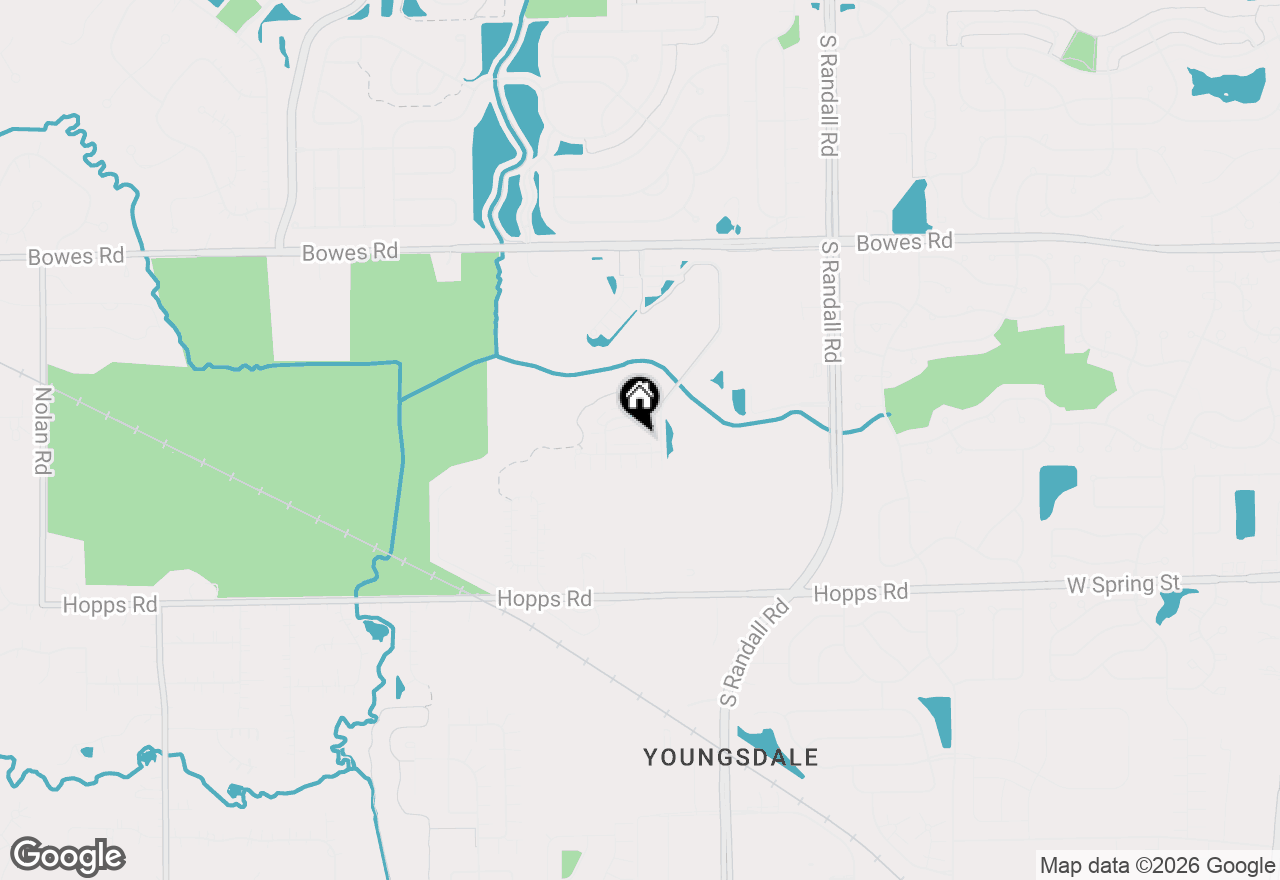 Map of 2436 Emily Lane, Elgin, IL 60123