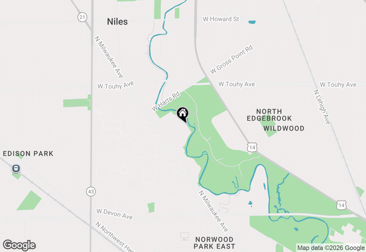 Map of 6709 W Forest View Lane, Niles, IL 60714