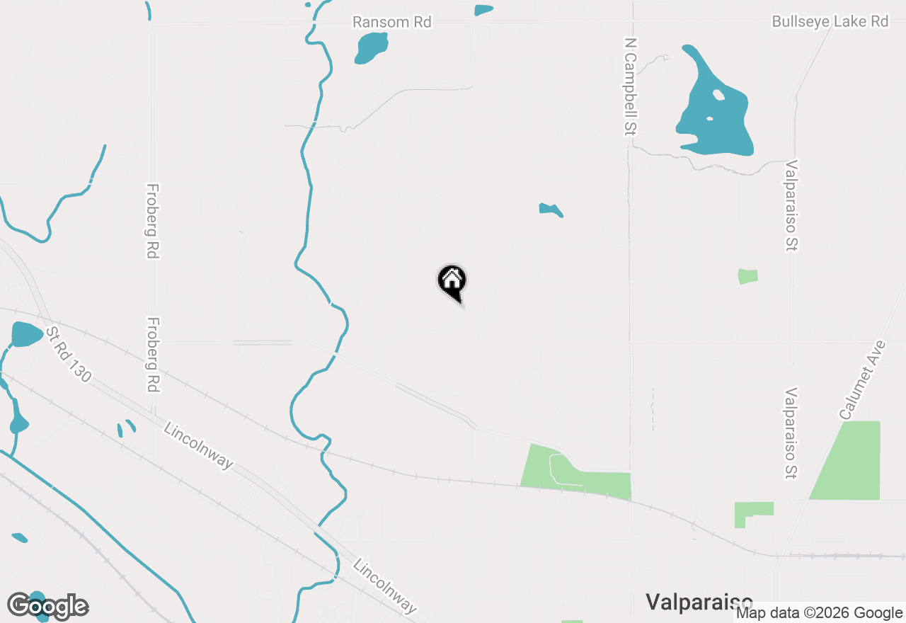Map of 2007 Sherwood Drive, Valparaiso, IN 46385