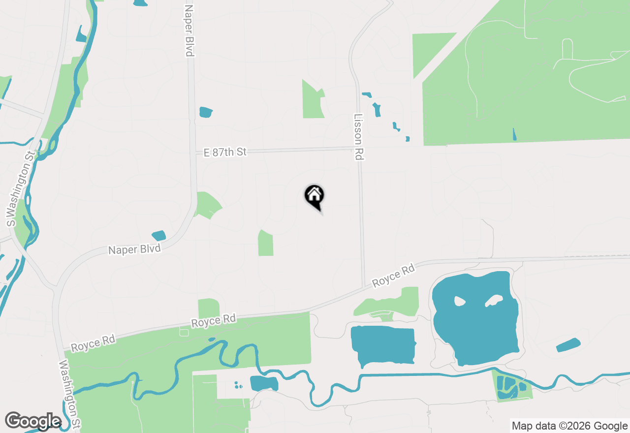 Map of 32 Baker Lane, Naperville, IL 60565