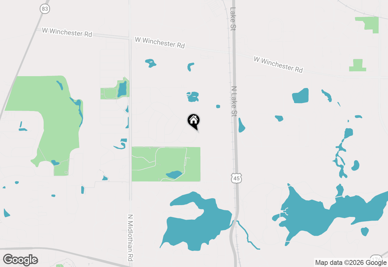 Map of 301 Ambria Drive, Mundelein, IL 60060
