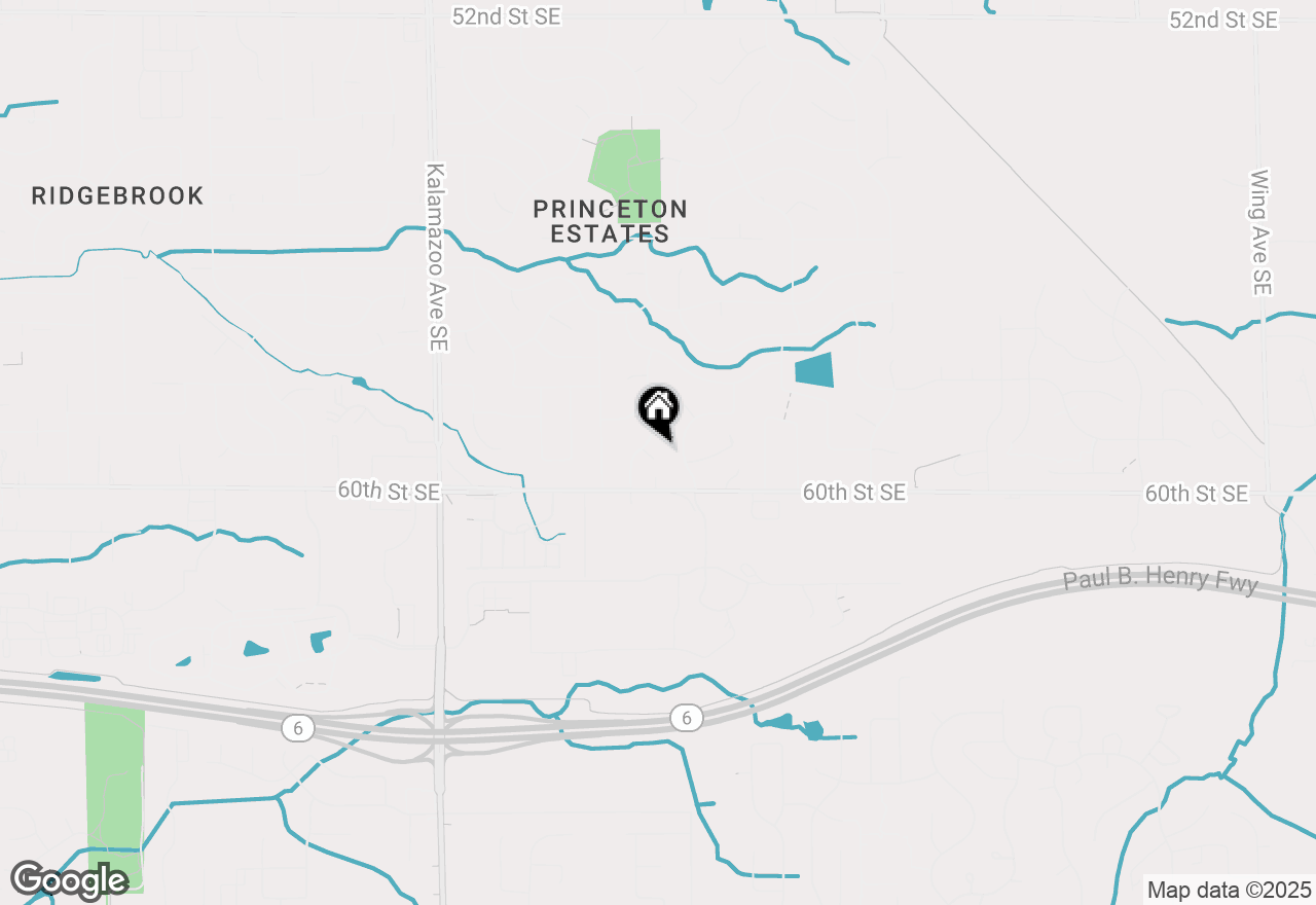 Map of 1971 Crestmoor Court Se, Grand Rapids, MI 49508