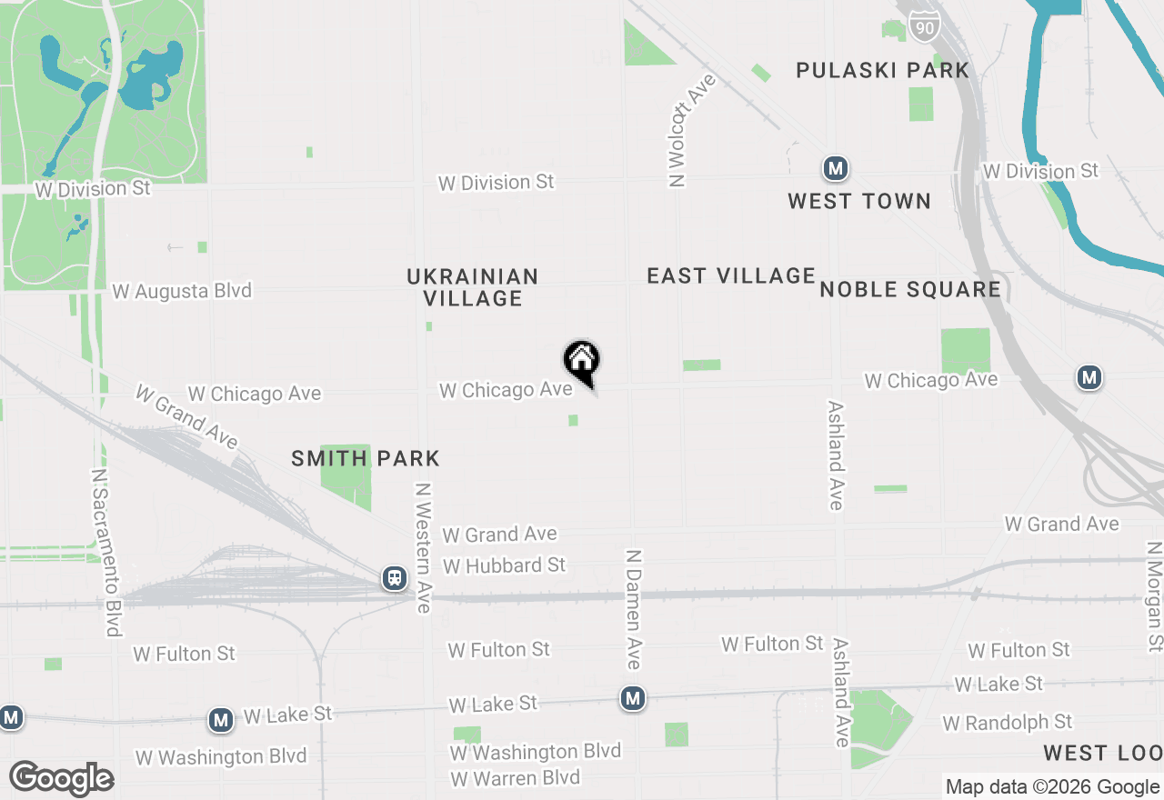 Map of 747 N Hoyne Avenue, Chicago, IL 60612