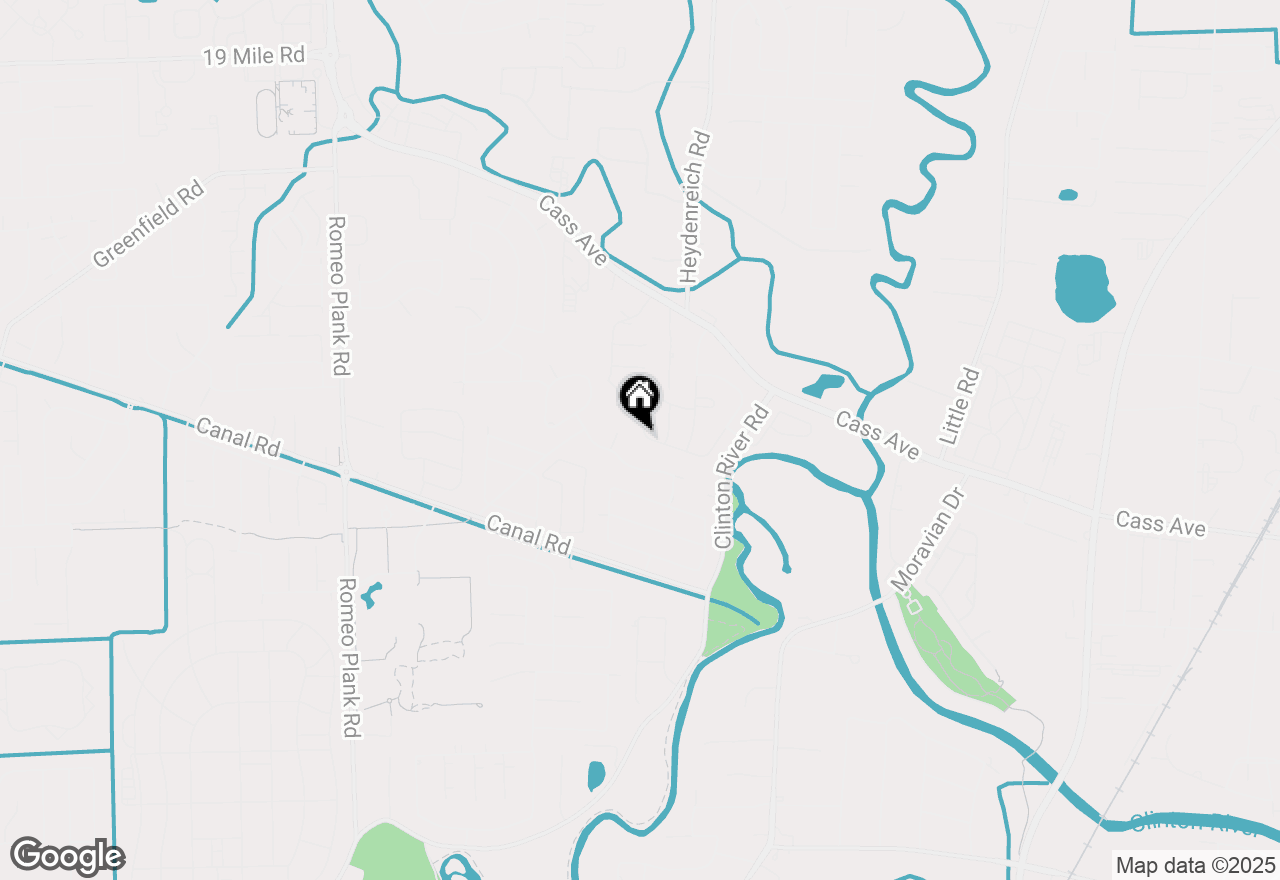 Map of 20240 Rambling Drive, Clinton Township, MI 48038