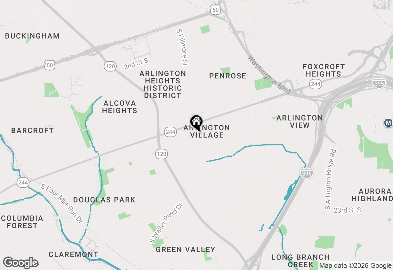 Map of 1107 S Walter Reed Drive #302, Arlington, VA 22204