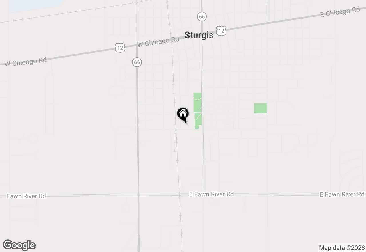 Map of 614 S Jefferson Street, Sturgis, MI 49091