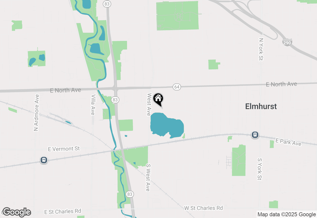 Map of 485 W 2nd Street, Elmhurst, IL 60126