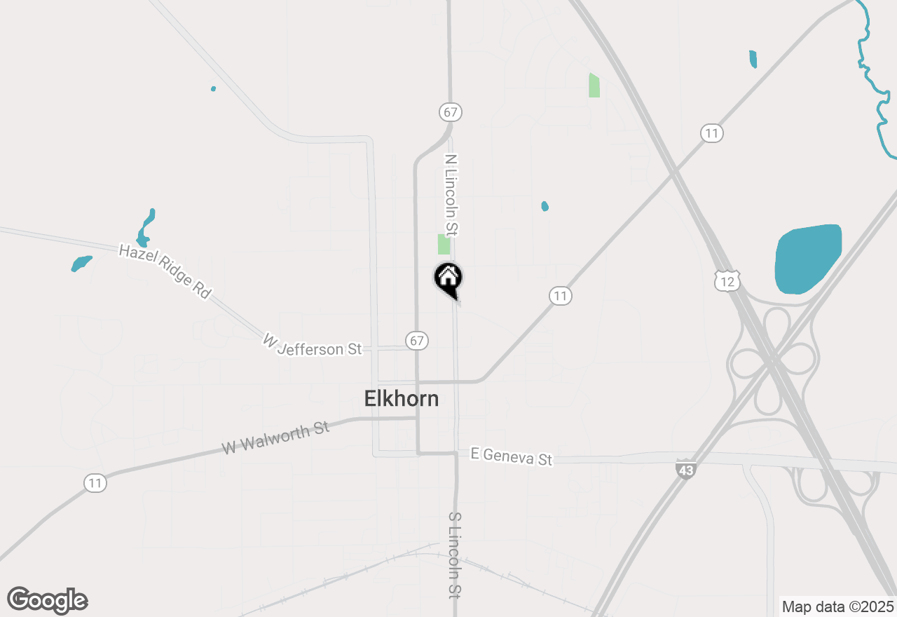 Map of 112 E Page St, Elkhorn, WI 53121