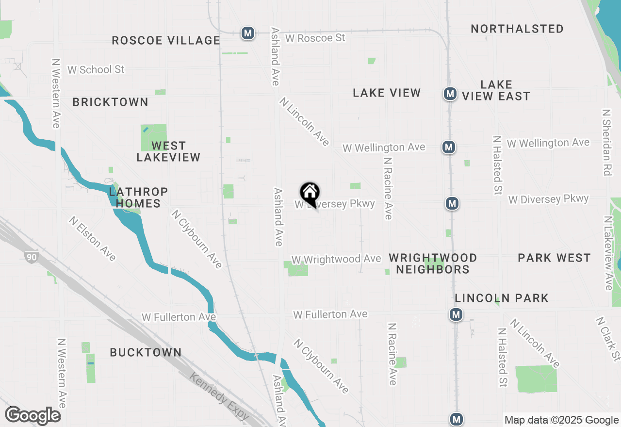 Map of 2741 N Greenview Avenue, Chicago, IL 60614