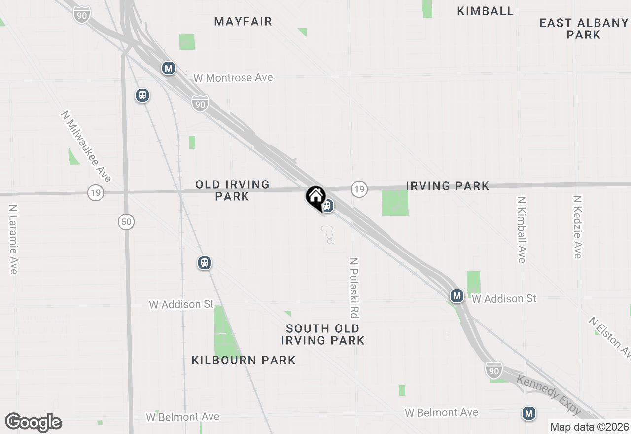 Map of 3900 N Kedvale Avenue, Chicago, IL 60641