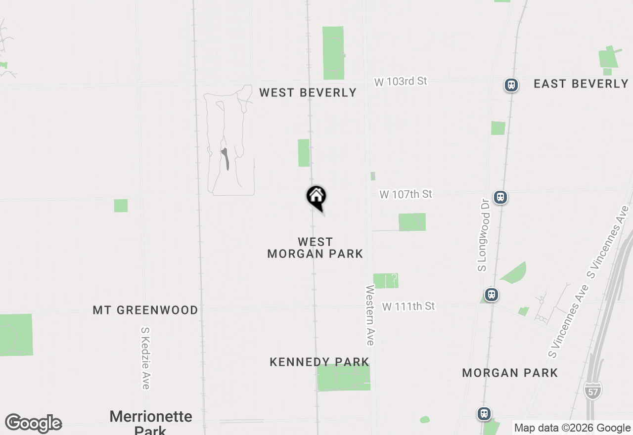 Map of 10749 S Rockwell Street, Chicago, IL 60655