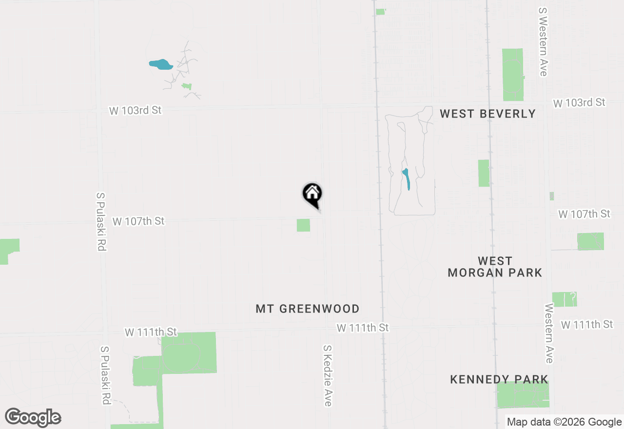 Map of 10649 S Sawyer Avenue, Chicago, IL 60655