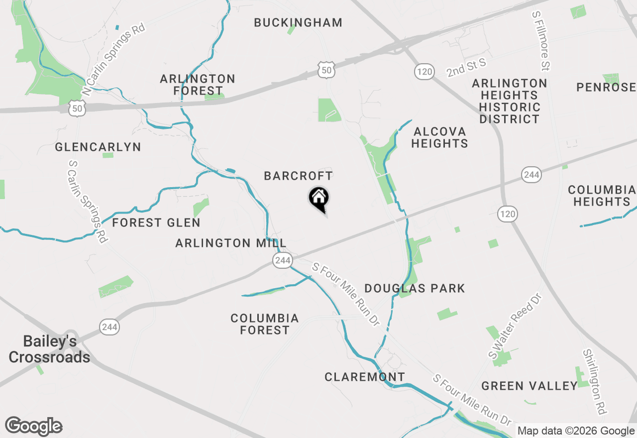 Map of 4612 9th Street S, Arlington, VA 22204
