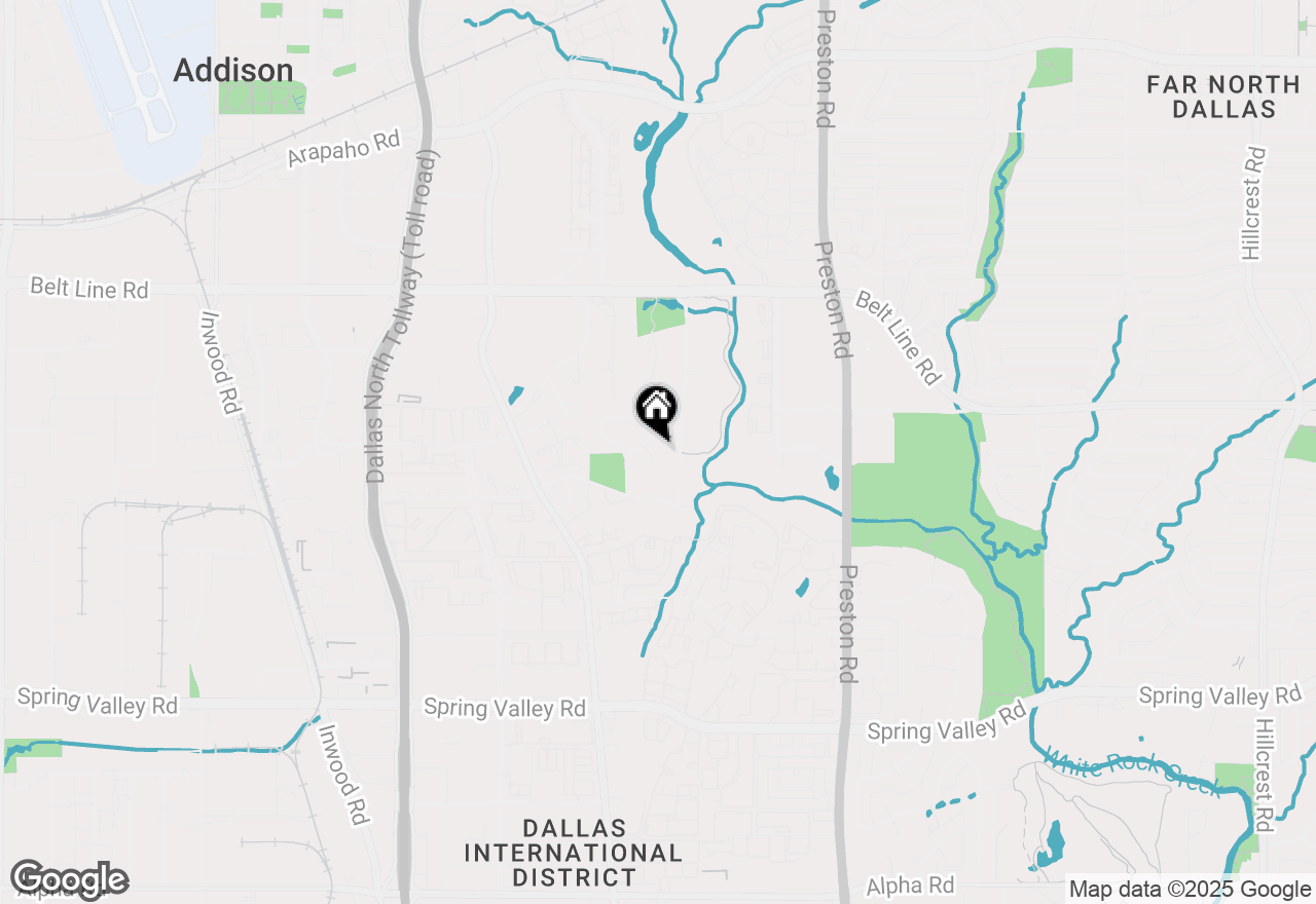 Map of 14809 Hampton Court, Addison, TX 75254