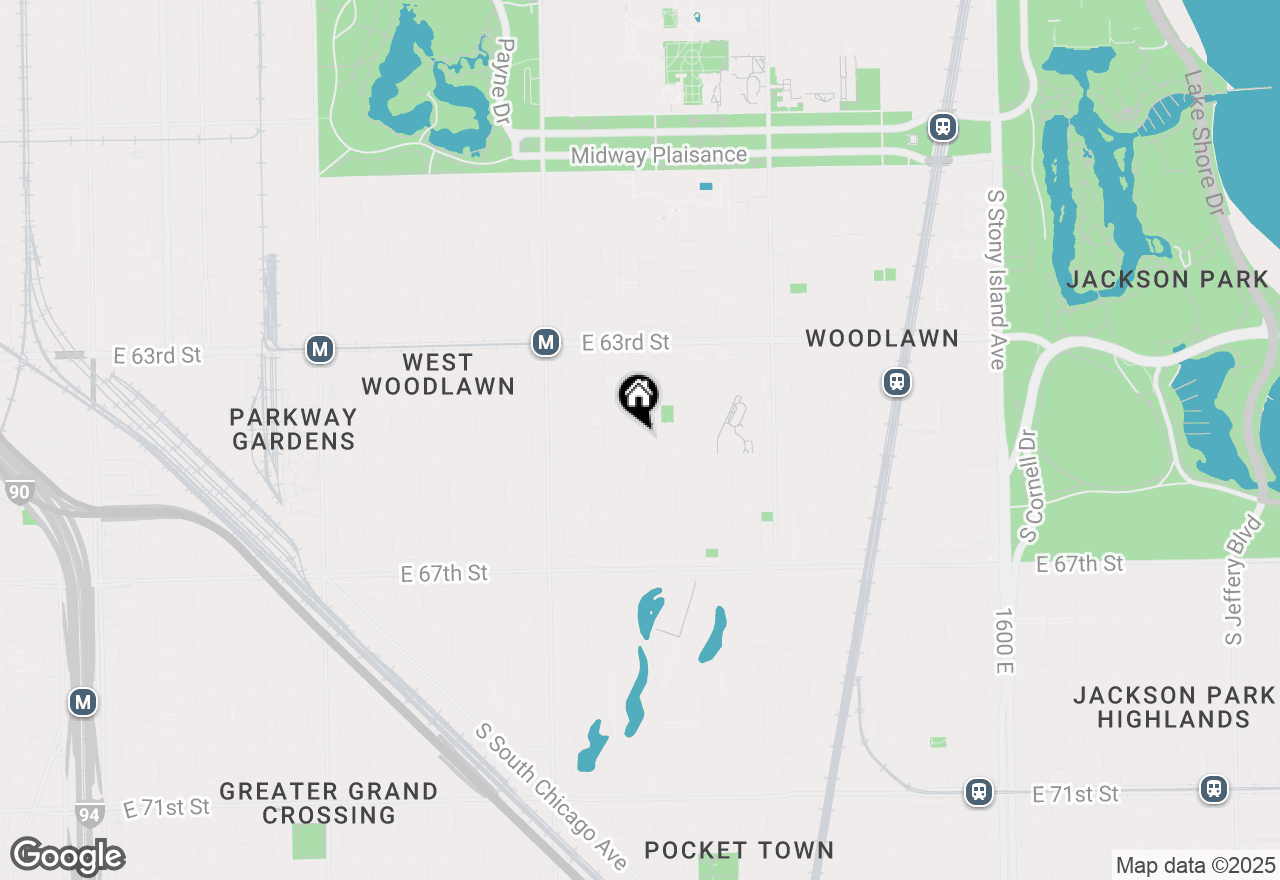 Map of 6442 S Ingleside Avenue, Chicago, IL 60637