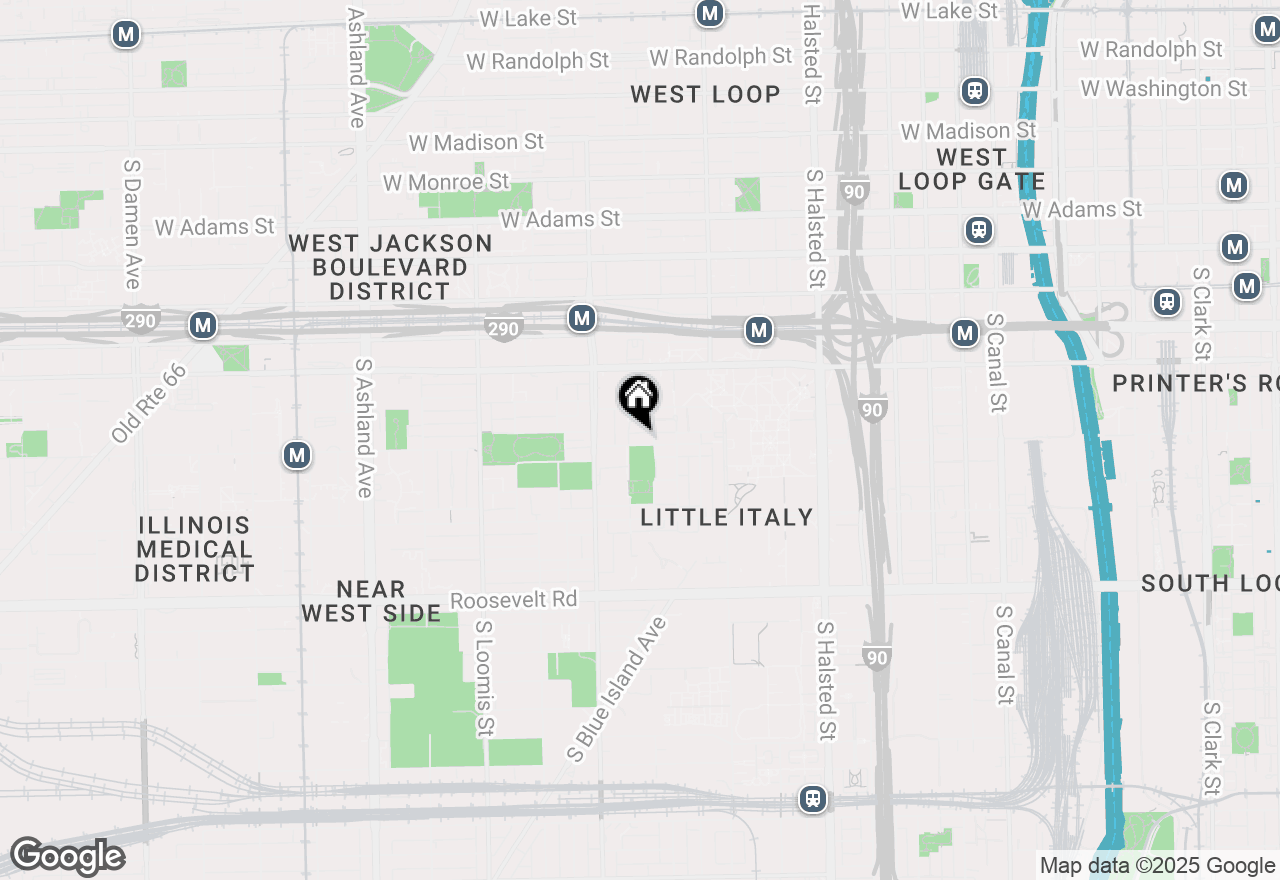 Map of 1114 W Polk Street, Chicago, IL 60607