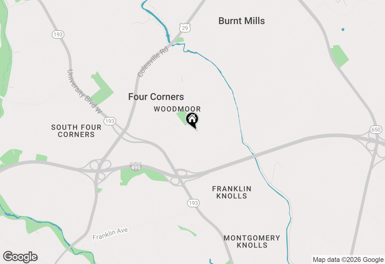 Map of 302 Penwood Road, Silver Spring, MD 20901