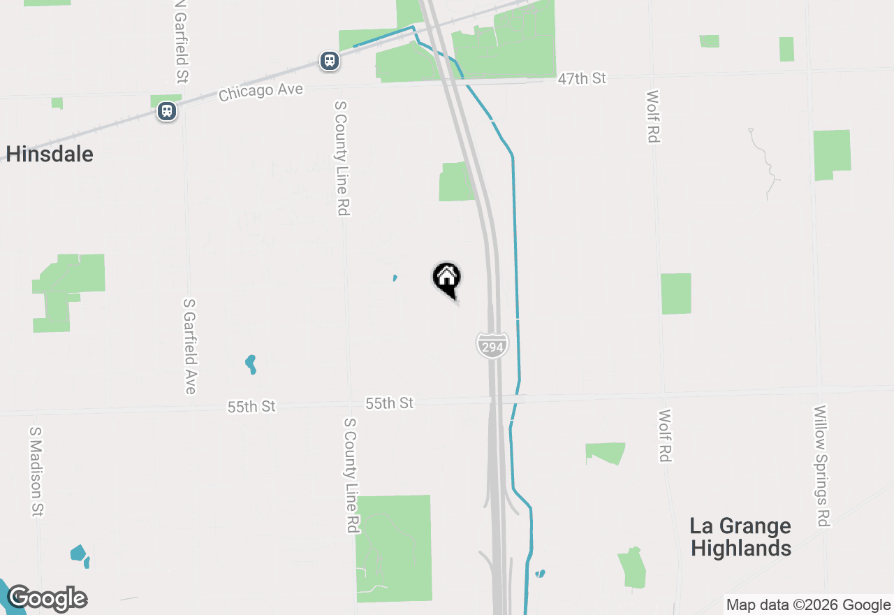 Map of 744 Wilson Lane, Hinsdale, IL 60521