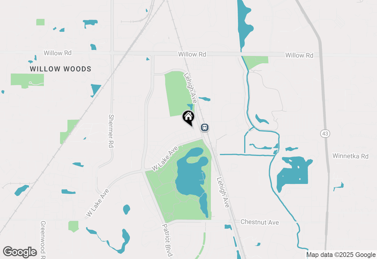 Map of 2428 Violet Street, Glenview, IL 60026