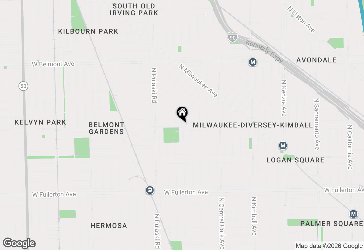 Map of 3818 W Diversey Avenue #2, Chicago, IL 60647