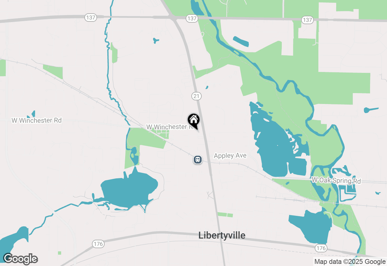 Map of 204 W Ellis Avenue, Libertyville, IL 60048