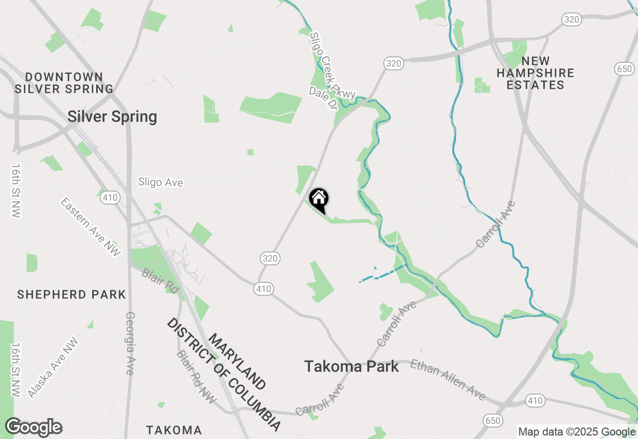 Map of 410 Mississippi Avenue, Silver Spring, MD 20910