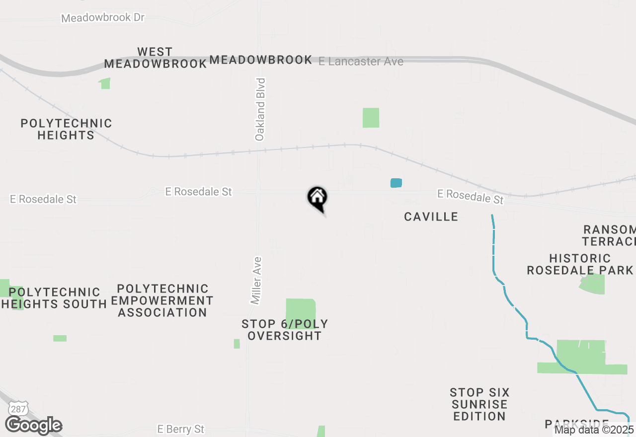 Map of 1523 S Hughes Avenue, Fort Worth, TX 76105